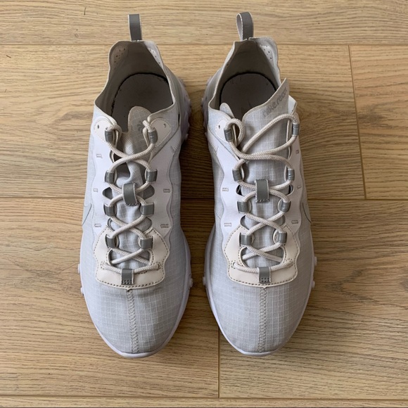 Nike React Element 55 Pure Platinum Mens Size 10.5 - Picture 4 of 6